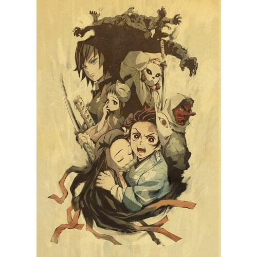 5D DIY Diamond Painting Rhinestone Demon Slayer Kimetsu no Yaiba Anime Diamond Embroidery Art Picture Mosaic Home Decoration