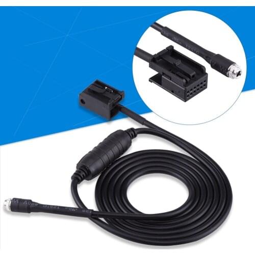 Car-Styling Car Black Female Auxiliary Adapter Cable For BMW E85 E86 Z4 CD X3 E83 12 Pin Line For Ipod