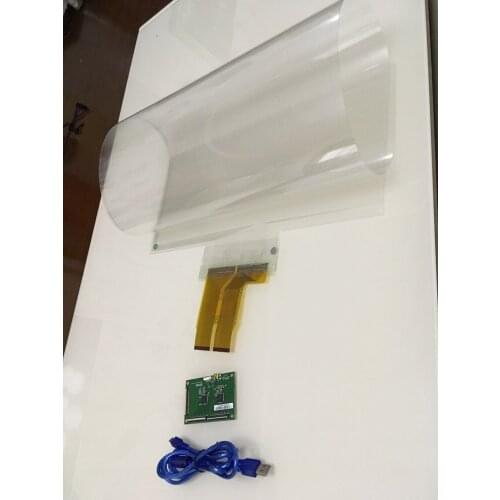 Free shipping 55" Interactive Transparent Touch Foil with 10 Touches through 10mm glass