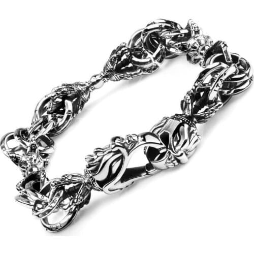 Pestle Faucet Bracelet Mens Self-defense Domineering Titanium Steel Bracelet Original Creative Locomotive Punk Rocking