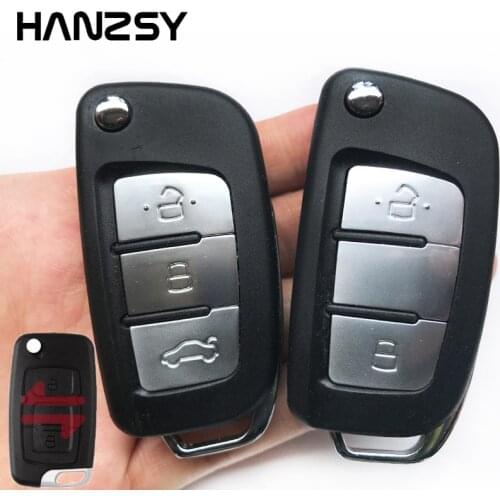 2/3 Buttons Car Flip key Case For Geely Emgrand 7 EC7 EC715 EC718 Emgrand7 EC7-RV EC715 EC718-RV Modified Remote Key Fob shell