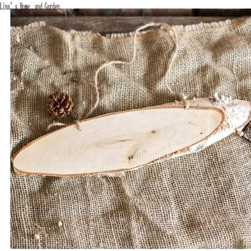 Rustic decorative natural birch blank wooden plaques