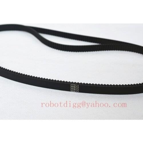HTD 3M, Timing Belt, Closed-loop, 672mm length, 224 teeth, 9mm width