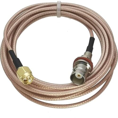 Cable BNC female jack bulkhead jack O-Ring to SMA Male Plug Connector RG316 RF Jumper pigtail 4inch~10M