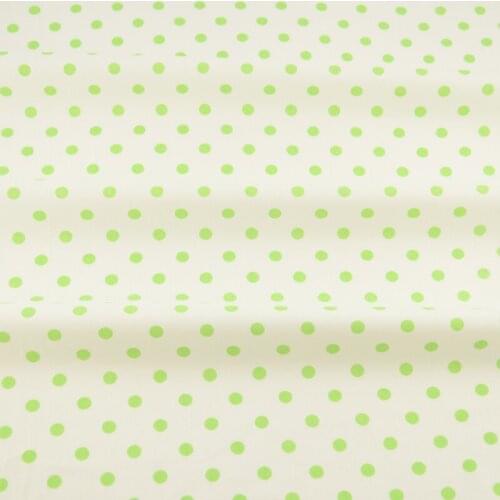 Patchwork Quilting 100% Cotton Fabric Tecido Green Dot Design Craft Sewing Cloth Bedding Decoration Tissue Home Textile Art Work