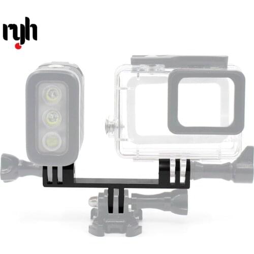 Metal Bracket Camera Tripod Mount Base Connect Seat Monopod Stand Holder for Gopro hero 9 4s XIAOYI SJ4000 GitUp Camera Aluminum