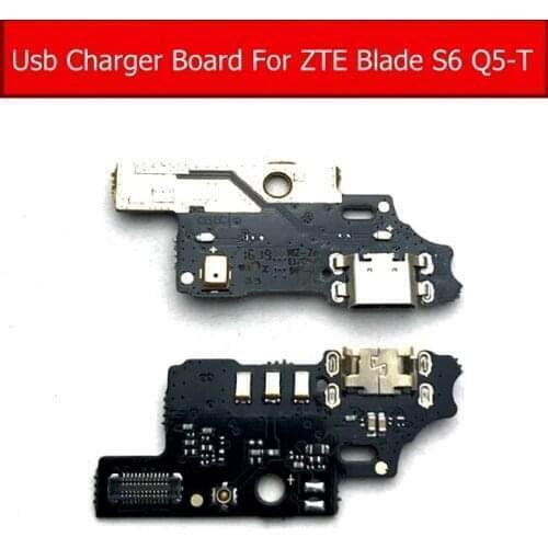 Microphone & USB Charger Port Board For ZTE Blade S6 Q5-T Usb Charging Jack Dock Connector Module Flex Cable Replacement Parts