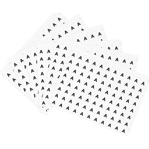 Uxcell Round Letter Stickers, 25mm Dia Letter A Self Adhesive PVC Label White 500 Pcs