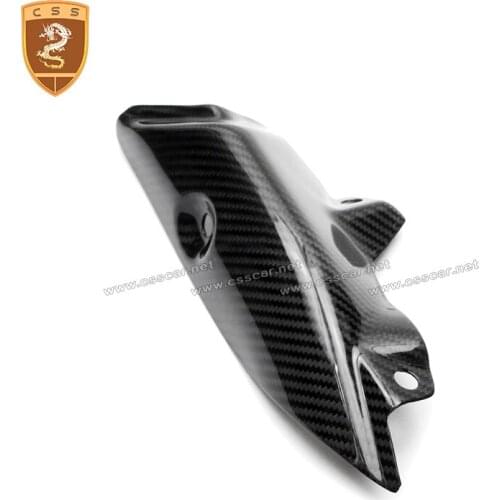 New Arrival Exhaust Pipe Fit for 2016 KAWASAKI ZX 10R Real Carbon Fibre Black Exhaust Pipe Guard CSSCAR Motorcycle Parts K#18