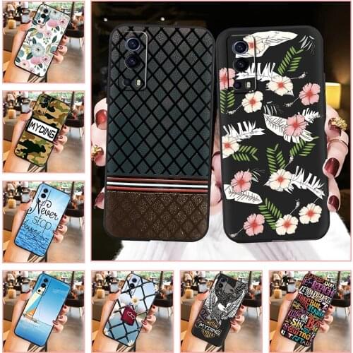 Anti-knock Cover Phone Case For VIVO IQOO Z3 5G/Y72 5G Cartoon Anti-dust Silicone Beautiful Original