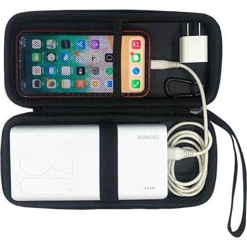 Newest Shockproof EVA Hard Tough Travel Carrying Storage Cover Bag Case For Romoss Sense 8+ 30000mAh Mobile Power Cover