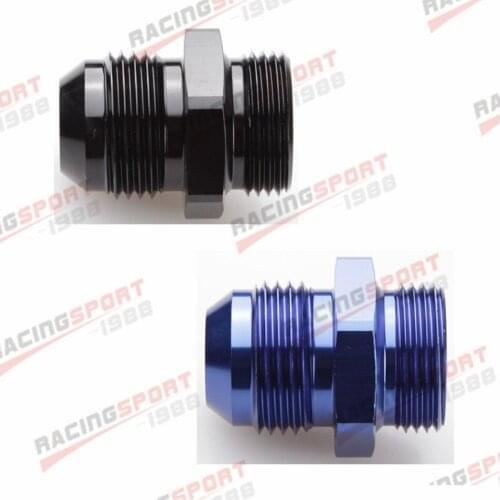 AN -12 AN12 -12AN Male To 1/2" BSP BSPP Straight Adapter Adaptor Black/Blue