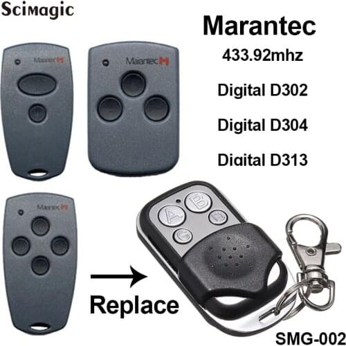 Marantec Digital 302 Marantec Digital 304 Compatible Remote control 433.92MHz Marantec garage gate opener