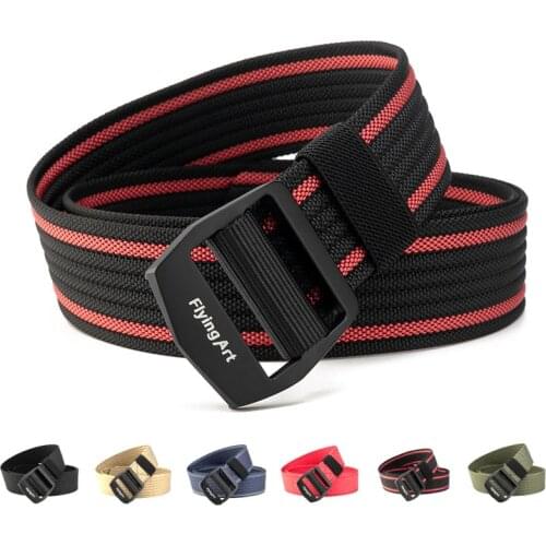 High Quality Nylon Canvas Belt Men Army Tactical Belts Man Outdoor Sport Metal Buckle Weave Nylon Canvas Cowboy Pants Belt