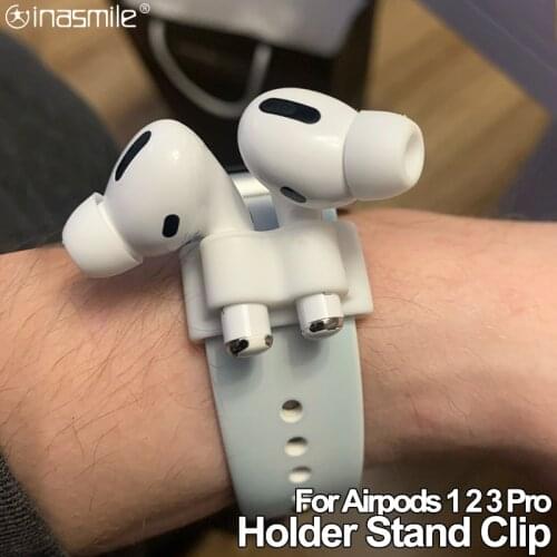 Nice Anti-Lost Earphone Silicone Holder Clip For Apple AirPods Pro Wireless Earphone Accessories Stand Holder For Airpods 3 2 1