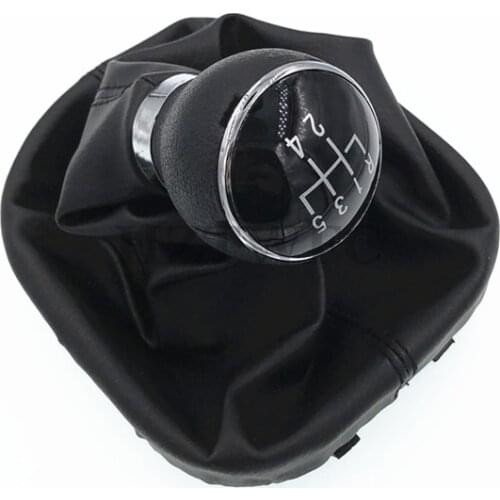 5 Speed Gear Shift Knob Gaiter Boot HZTWFC-13.17 For VW Touran Caddy MK2 2003-2010 2004-2009 Leather Car Gear Gaiter Boot Parts