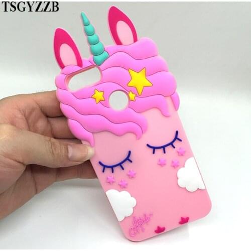 3D Lovely Unicorn Cat Silicon Case For Xiaomi Mi A1 Cover Soft Rubber Cases For Xiaomi Mi 5X Cover Gel Coque Shell Redmi 4X 4A
