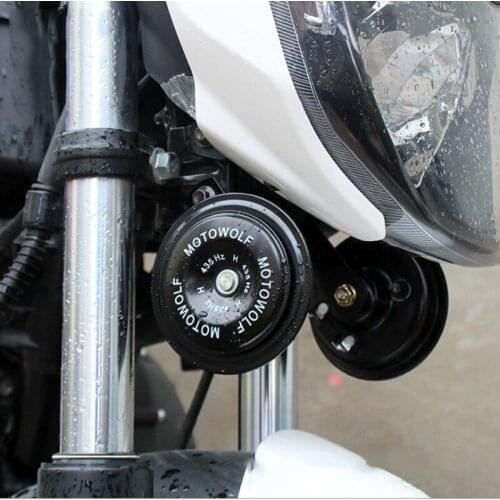 2pcs motorcycle horn 12v multi-tone horn 110db speaker electric car motorcycle horn motorcycle modification accessories