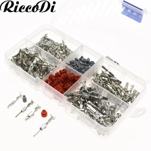 1 Box 400 Pcs VW 1.5 3.5 MM Auto Electric Male Female Wire Terminal With Seals 964274-2 964269-2 929939-3 964286-1 964296-1