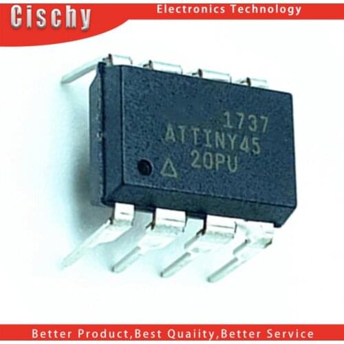 1pcs/lot ATTINY45-20PU ATTINY45 DIP-8 In Stock