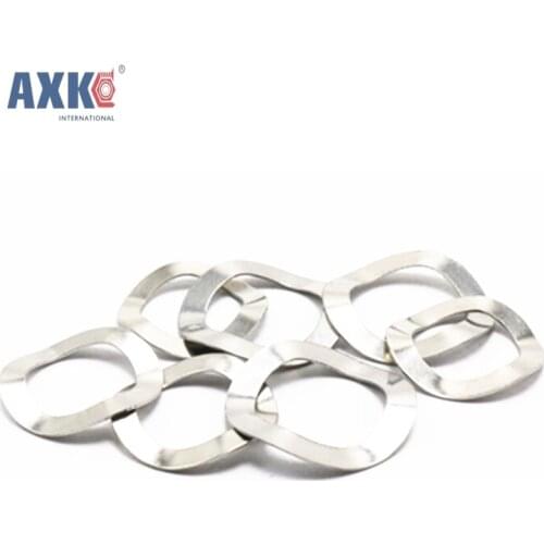 100Pcs DIN137B M3 M4 M5 M6 M8 304 Stainless Steel Wave Washer Spring Washer AXK096