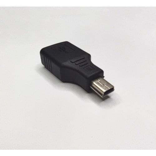 Mini USB Adapter USB 2.0 A To Mini B 5-Pin Female Adapter For Smart Phone OTG Converter 2Pcs
