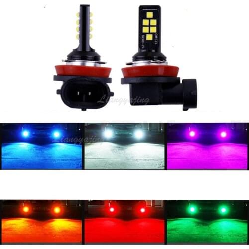 2pcs H1 H3 H7 H8 H9 H11 9005 HB3 9006 HB4 881 880 H27 LED Fog Lamp Car Driving Light LED Bulbs Auto Front Foglamps