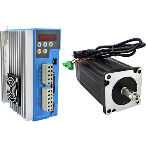 3 phase Nema42 Nema34 20Nm closed loop stepper servo motor driver kit 110mm digital hybrid servo driver for DIY CNC machine