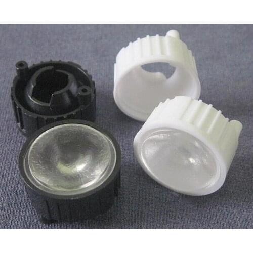 IJAT-20 Led Lens Sets, Lens Diameter: 20mm, With Holder Size: 22X14mm, Holder With feets, 30 degree, Texturing Surface