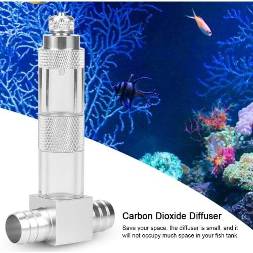 Aquarium CO2 Diffuser Stainless Steel 12/16mm Aquarium Carbon Dioxid Diffuser Atomizer CO2 Bubble Counter Fish Tank CO2 Tool
