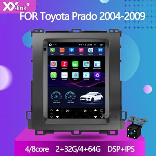 9.7" tesla style screen Car Radio video Multimedia Player For Toyota Prado 2004-2009 Car GPS Navigation audio stereo no 2 din