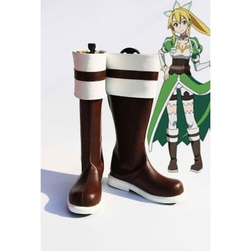 Sword Art Online ALfhiem Kirigaya Suguha Cosplay Boots Anime Shoes