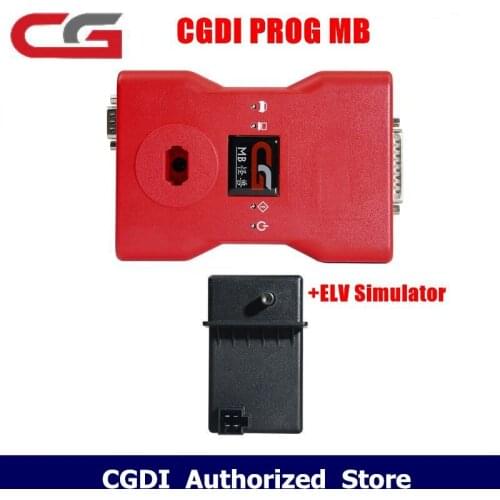 CGDI Prog MB For Benz Support All Key Lost Fastest Add Key With ELV Adapter&Simulator&AC Adapter&EIS ELV Original CGDI For Benz