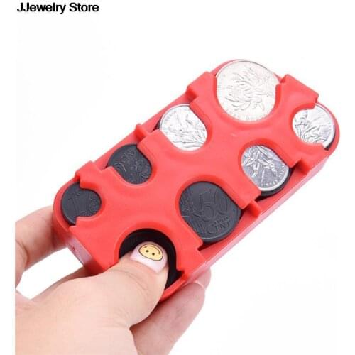 1PC Coin Dispenser Plastic Coin Collection Mini Euro Car Coin Changer Holder Purse Wallet Organizer Holder For Bus Taxi