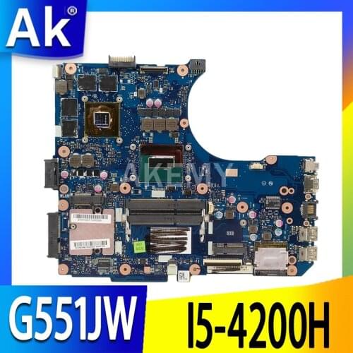 Akemy 90NB08B0-R00060 mainboard for ASUS ROG G551JW G551JM G551J N551JW N551JM N551J Laptop motherboard I5-4200H GTX960M (V2G)