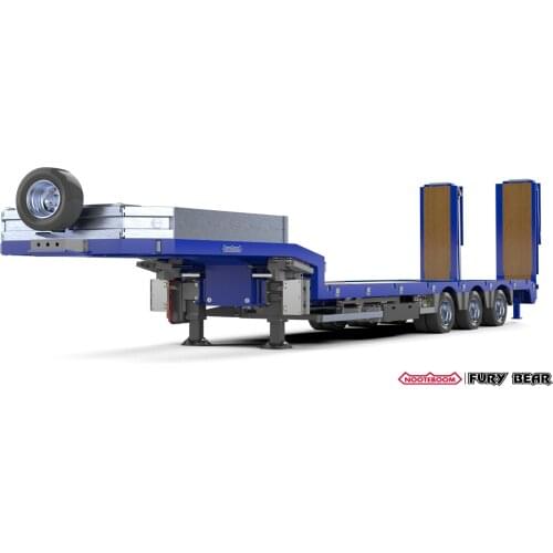 FURY BEAR Rage Bear Model Nooteboom Authorized Engineering 3-Axis Trailer Trailer 1/14 Truck Tamiya