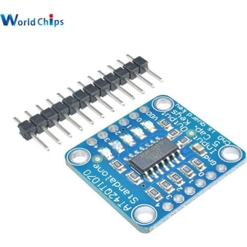 Diymore AT42QT1070 5-Pad 5 Key Capacitive Touch Sensor Module Breakout Board Module DC 1.8 to 5.5V Power For Standalone Mode