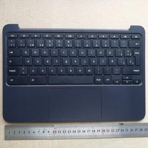 US/UK/SP/CA layout New laptop keyboard with touchpad palmrest for HP Chromebook 11 G5 EE TPN-Q151