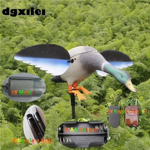 2017 Xilei Mallard Duck Hunting Decoys Hunting Lure Bait Ducks Durable Equipment Accessory With Spinning Wings