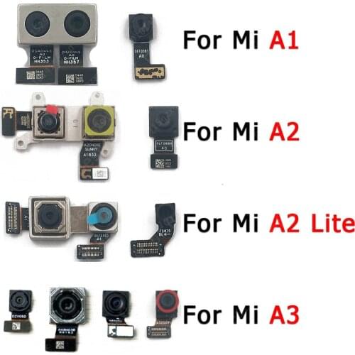 Original Front Back Camera For Xiaomi Mi A3 A2 Lite A1 5X 6X Frontal Backside Selfie Rear Camera Module Repair Flex Spare Parts
