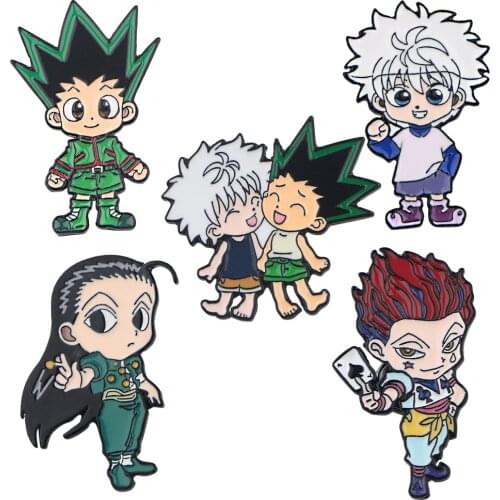 P5919 Dongmanli Japanese Anime Icons HUNTER×HUNTER Cute Enamel Pin Brooch Backpack Collar Hat Badge Women Men Lapel Jewelry Gift