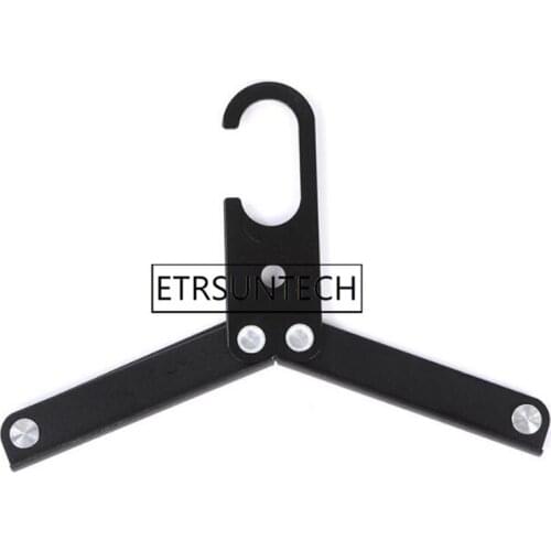 100pcs Portable Clothes Hanger Aluminum Alloy Multi-functional Folding Hanger for Outdoor Travel