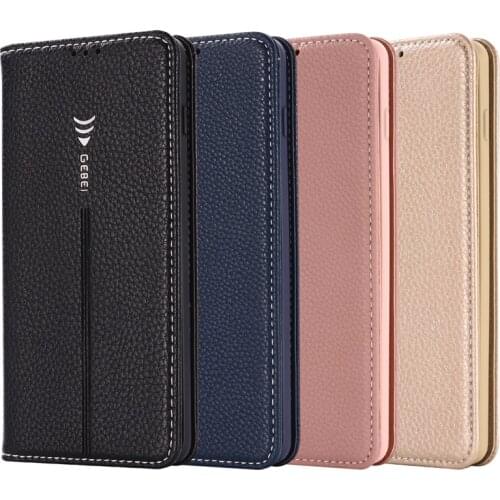GEBEI Luxury Case for Samsung Galaxy S20 S10 Plus S10e Leather Flip Wallet Cover for Galaxy S10 Lite Card Slots Stand Magnetic