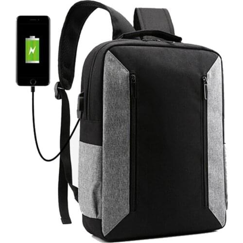 3PCS / LOT USB Charging Laptop Backpack Anti Theft Women Men School Bags For Teenage Girls College Travel Backpack Nylon