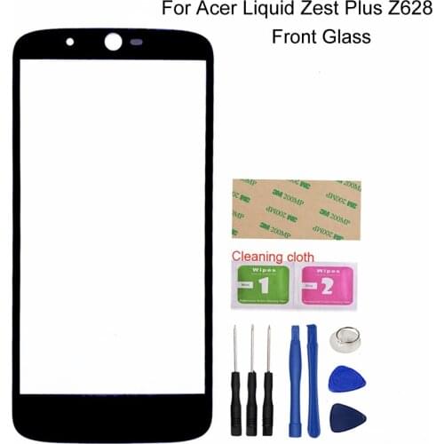 Mobile Front Panel Glass For Acer Liquid Zest Plus Z62 Front Glass Outer Glass Cover Panel Replacement (No touch Screen)