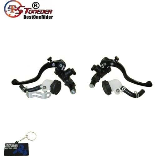 STONEDER 14x18 Left Right Racing Adelin Hydraulic Brake Clutch Master Cylinder Lever For Pit Dirt Bike Moped Scooter Motorcycle