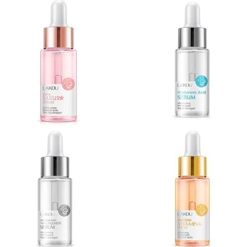 LAIKOU Serum Japan Sakura Essence Anti-Aging Hyaluronic Acid Pure 24K Gold Whitening Vitamin C Face Serum Face Skin Care Korea