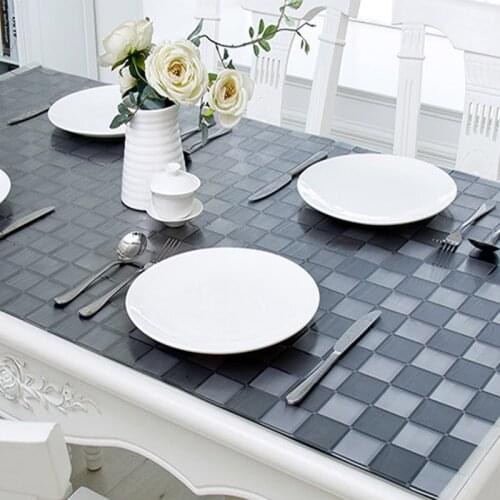 PVC Tablecloth Waterproof Rectangle Table Cover Mat Kitchen Pattern Oilproof Table Cloths Protect the Desktop Home Decoration