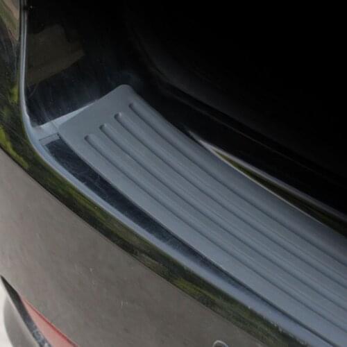 Foal Burning Rubber Rear Guard Bumper Protector Trim Trunk Sticker For KIA 2 3 4 5 Sportage R KX5 QL Ceed For Hyundai Tucson