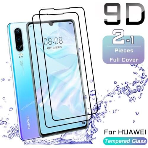 2Pcs Tempered Glass For Huawei P30 Lite Screen Protector Huawei P40 P20 P Smart 2019 Z Mate 20 30 40 Lite Protective Glass Film